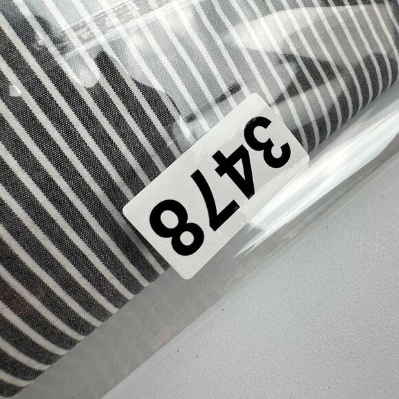 J Jill Top Womens Extra Large Gray White Striped Tie Front Preppy Lagenlook Boho - Picture 12 of 12